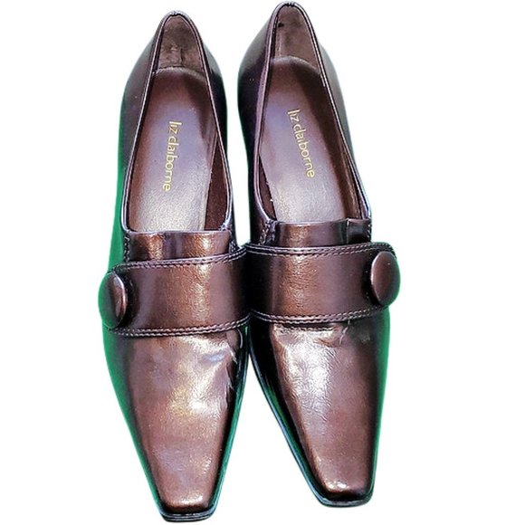 Liz Claiborne Classic Brown Heels - Picture 2 of 6